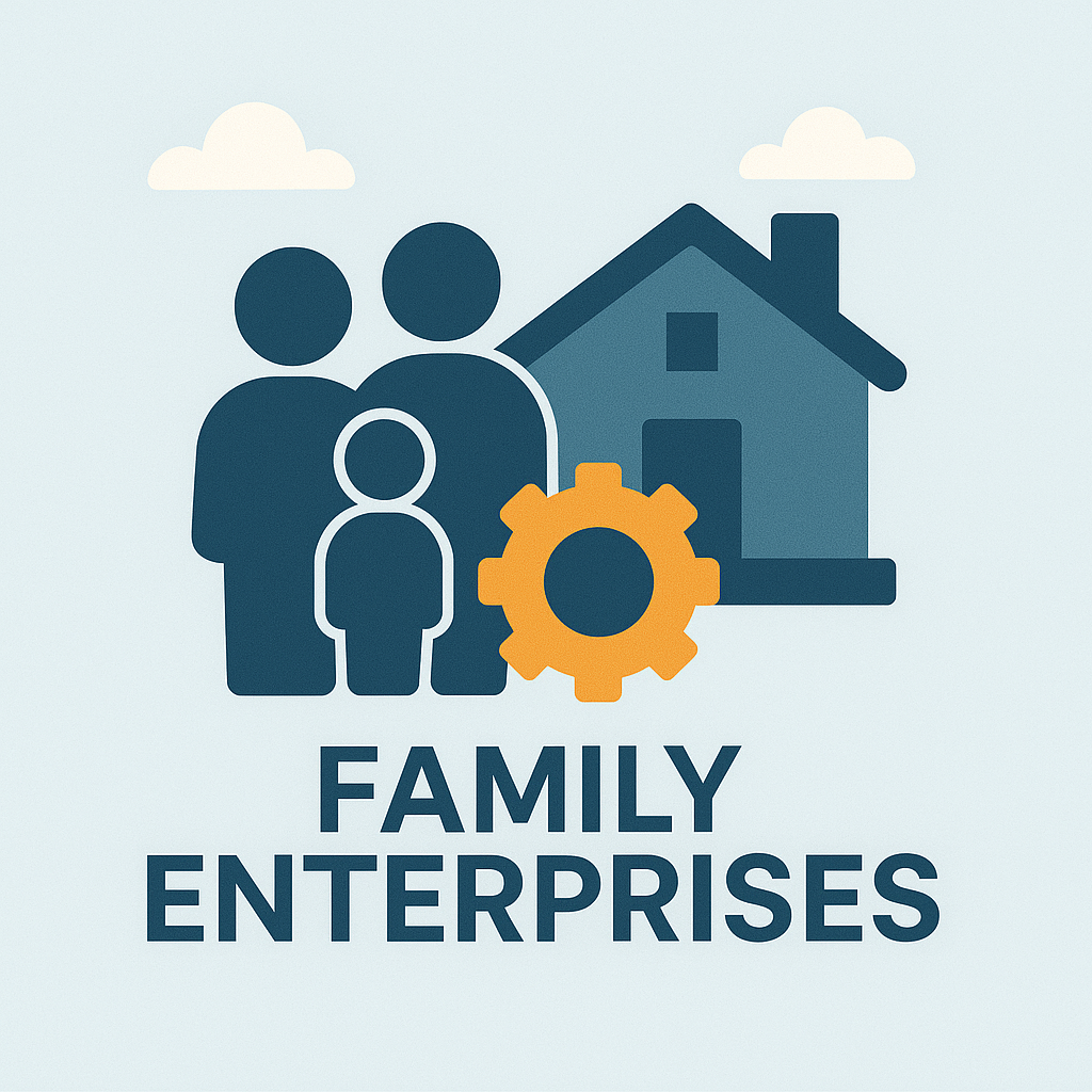 Family business risk graphic showing generational business transition