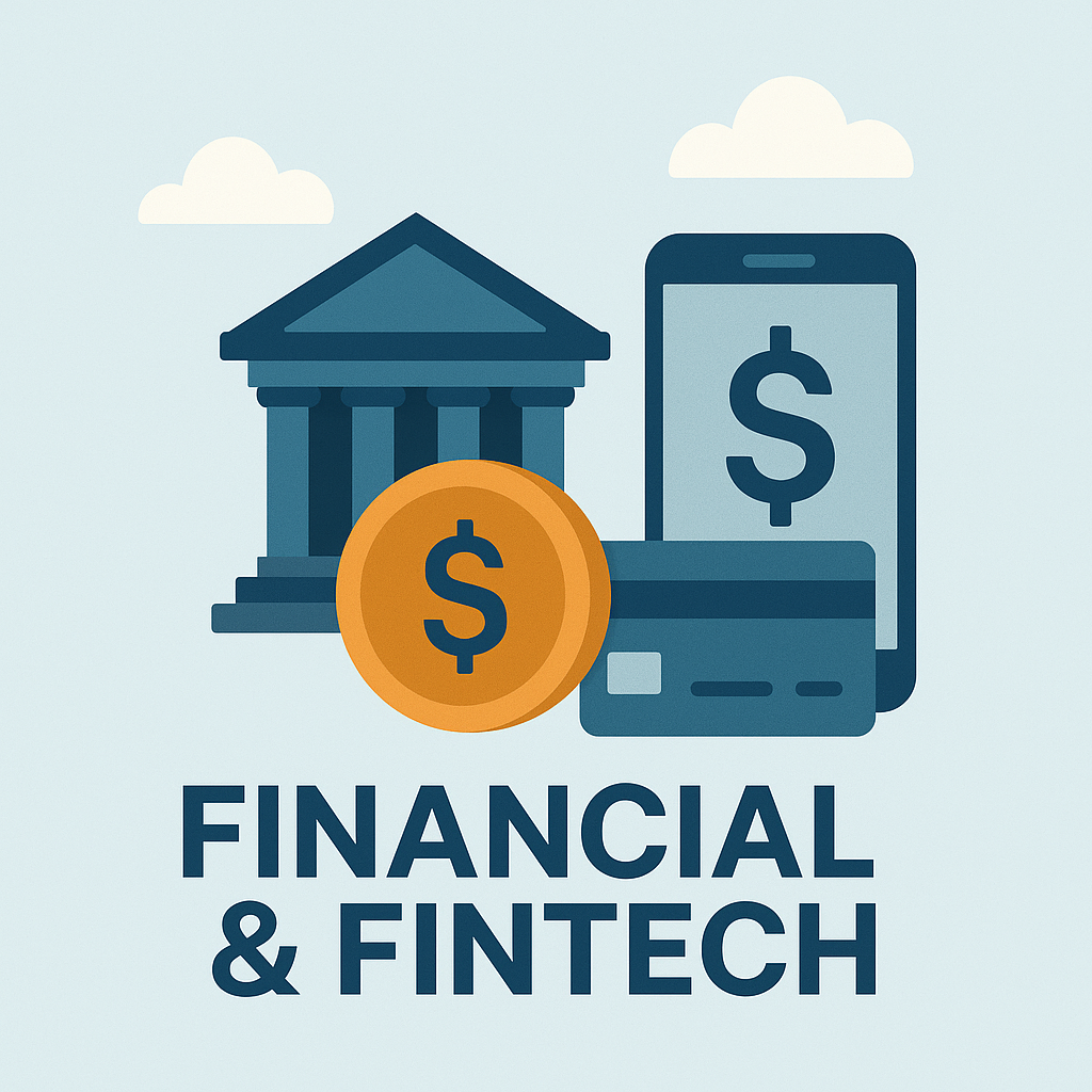 Financial and fintech risk management graphic with digital payment and shield